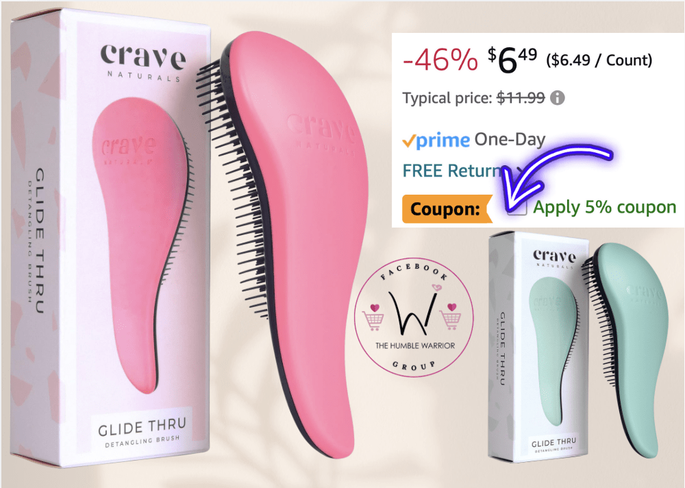 Crave Naturals Glide Thru Detangling Brush!